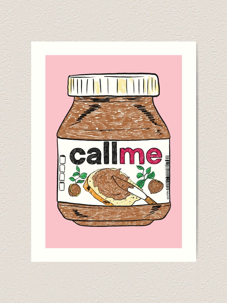 Alternate view of Call Me - Baby Pink Art Print