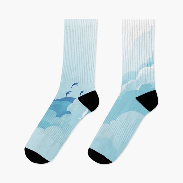 Item preview, swallows soaring in the sky on a cloudy day designed and sold by 42youbest.