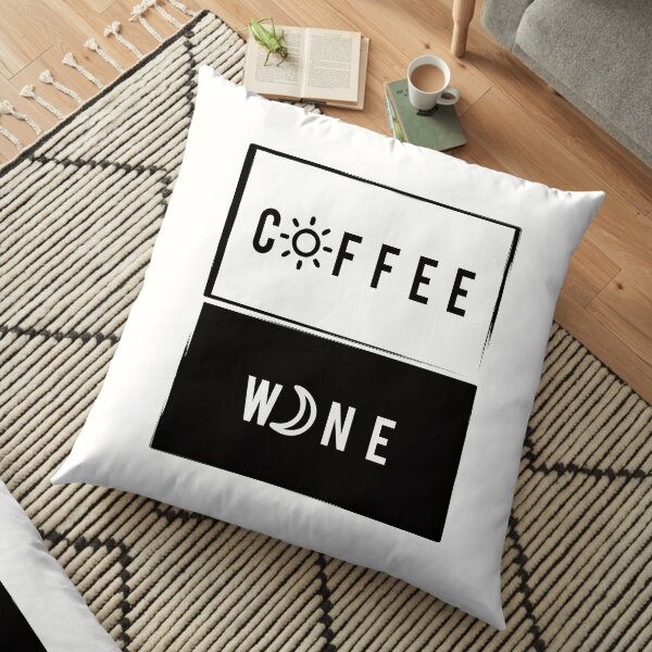 Wine & Coffee Floor Pillow
