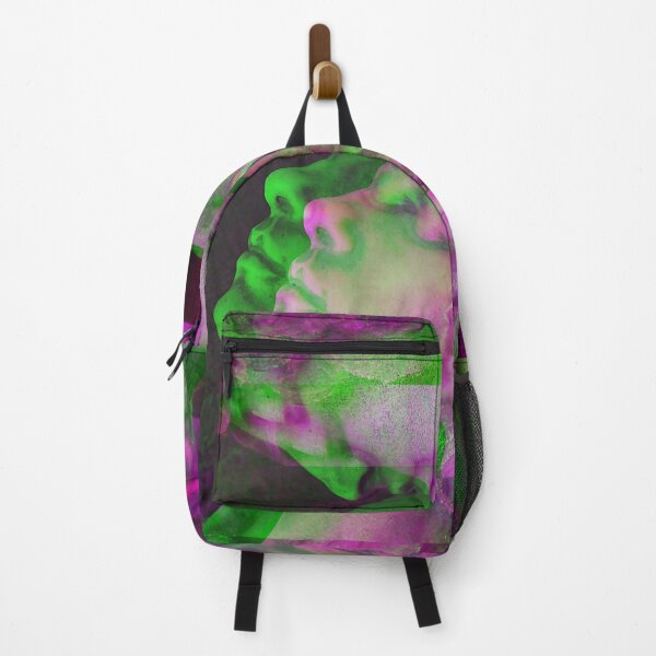 Item preview, Statue Kissing Forehead | Glitch Green & Purple designed and sold by ukoko.