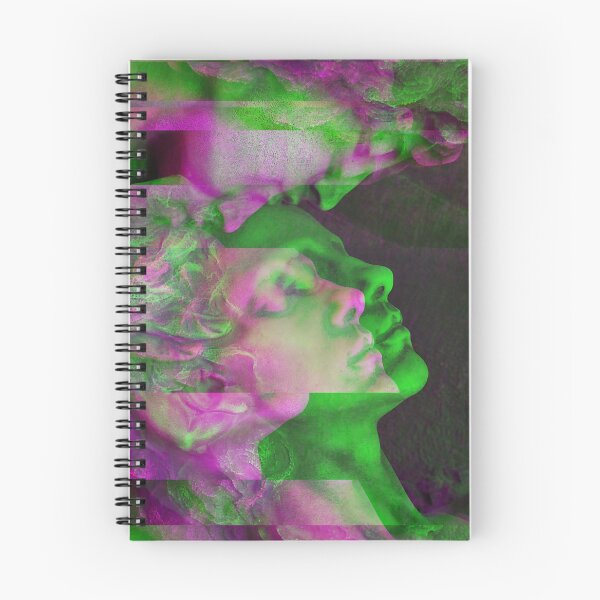Item preview, Statue Kissing Forehead | Glitch Green & Purple designed and sold by ukoko.