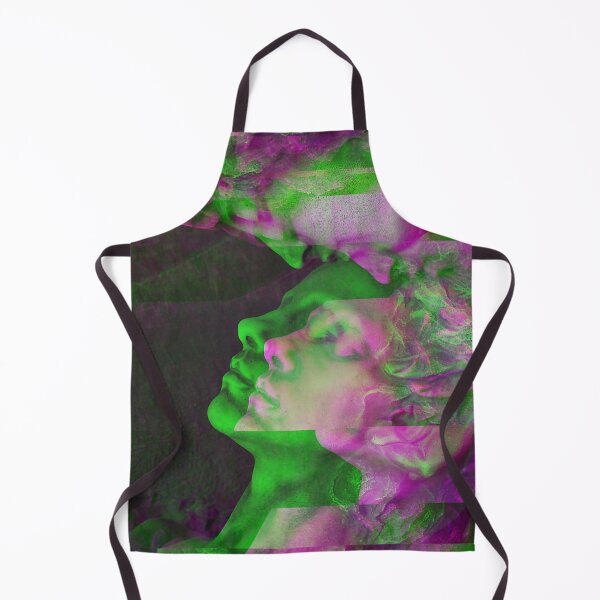 Item preview, Statue Kissing Forehead | Glitch Green & Purple designed and sold by ukoko.