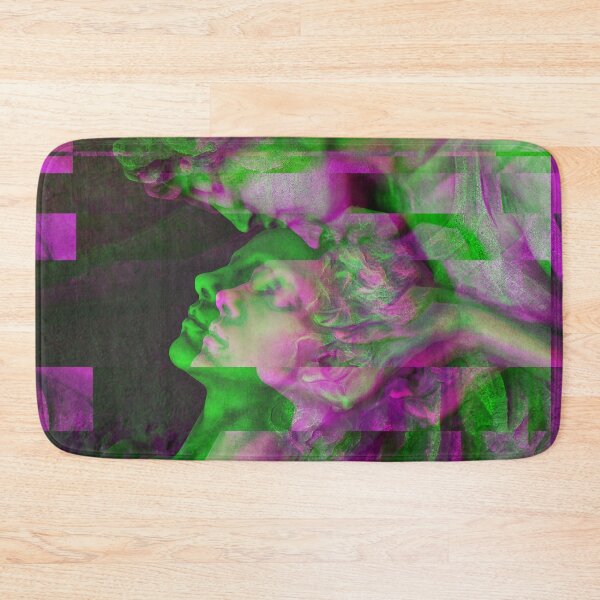 Item preview, Statue Kissing Forehead | Glitch Green & Purple designed and sold by ukoko.