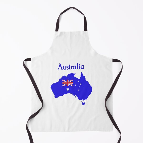 Item preview, Australia Map and Flag designed and sold by FunnyOfferings.