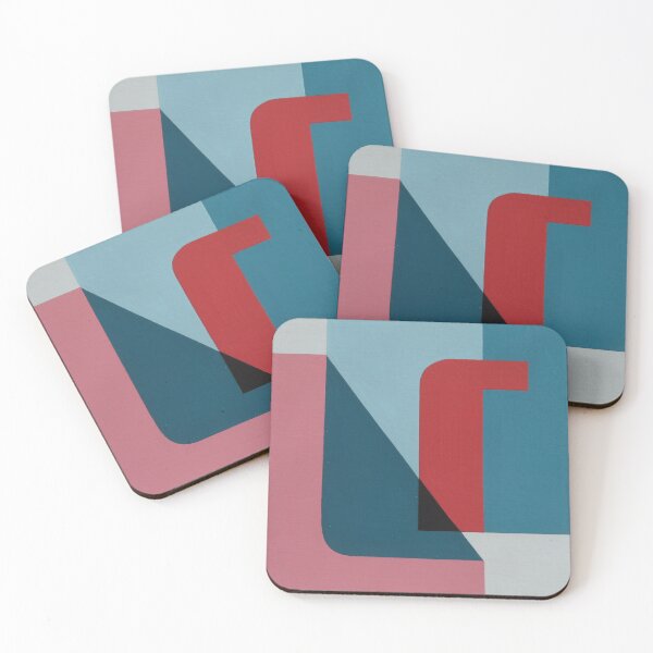 Item preview, Geometric Letter series - Berry Mint 'U' designed and sold by letterallsorts.