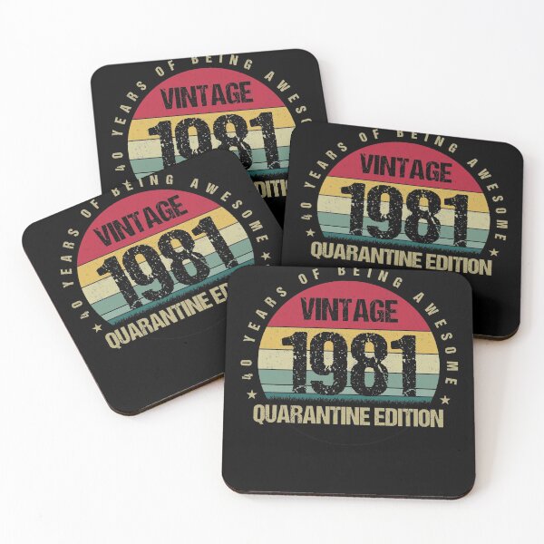 Item preview, Vintage 40th Limited Edition 1981 Quarantine Edition Birthday Gift designed and sold by Alexandra Schowalter.