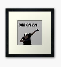 Pogba - Dab on Em Celebration minimalist Framed Print