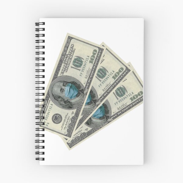 Item preview, 100 Dollar Bill Fan | Benjamin Franklin with Mask designed and sold by Swirlstache.
