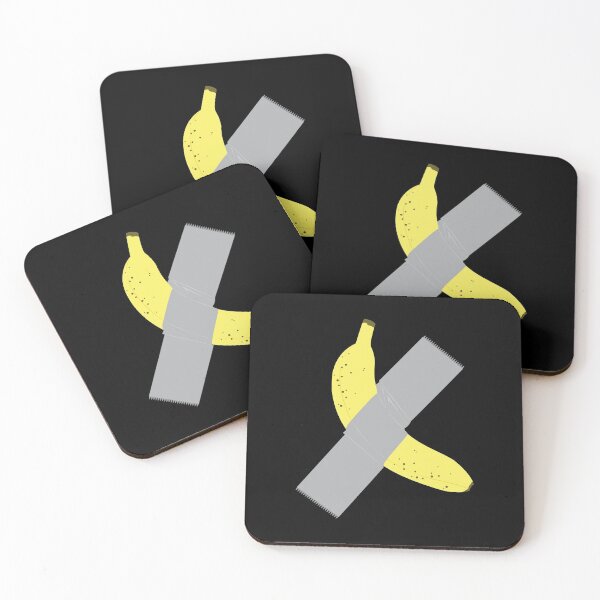 Item preview, Artsy taped Banana (black background) designed and sold by ibyrd-7.