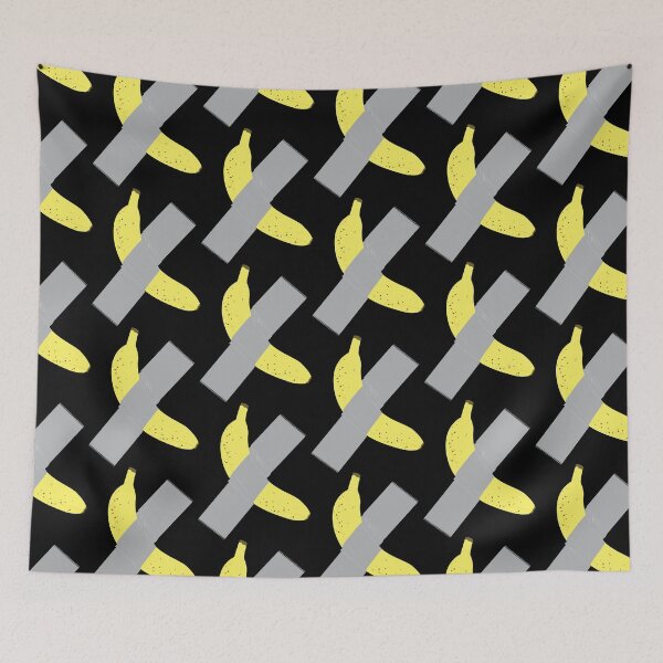 Item preview, Artsy taped Banana (black background) designed and sold by ibyrd-7.