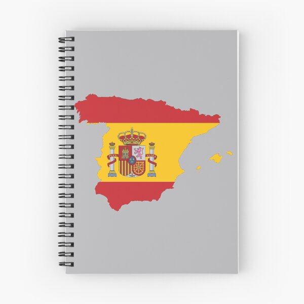 Artikelvorschau, Flaggenkarte von Spanien, Umriss der spanischen Landeskarte mit Nationalflagge darin entworfen und verkauft von mashmosh.