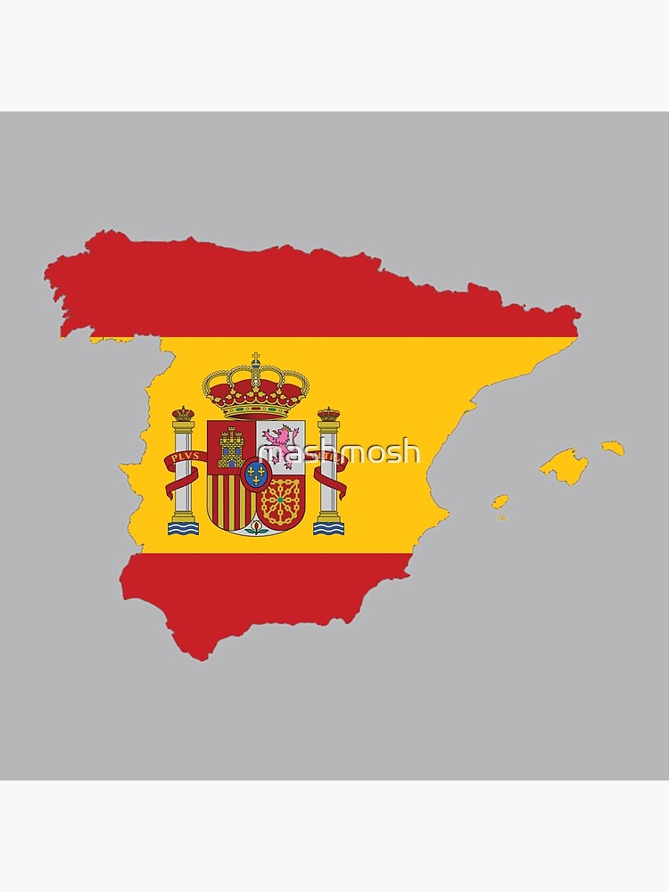 Tote Bag Carte Du Drapeau De L Espagne Contour De La Carte Du Pays Espagnol Avec Drapeau National A L Interieur Par Mashmosh Redbubble