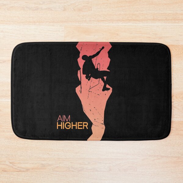 Item preview, Aim Higher | Rock Climbing Motivation designed and sold by SLAG-Creative.