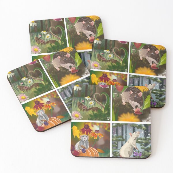 Item preview, Rat Portraits Four Seasons designed and sold by curlyowlbear.