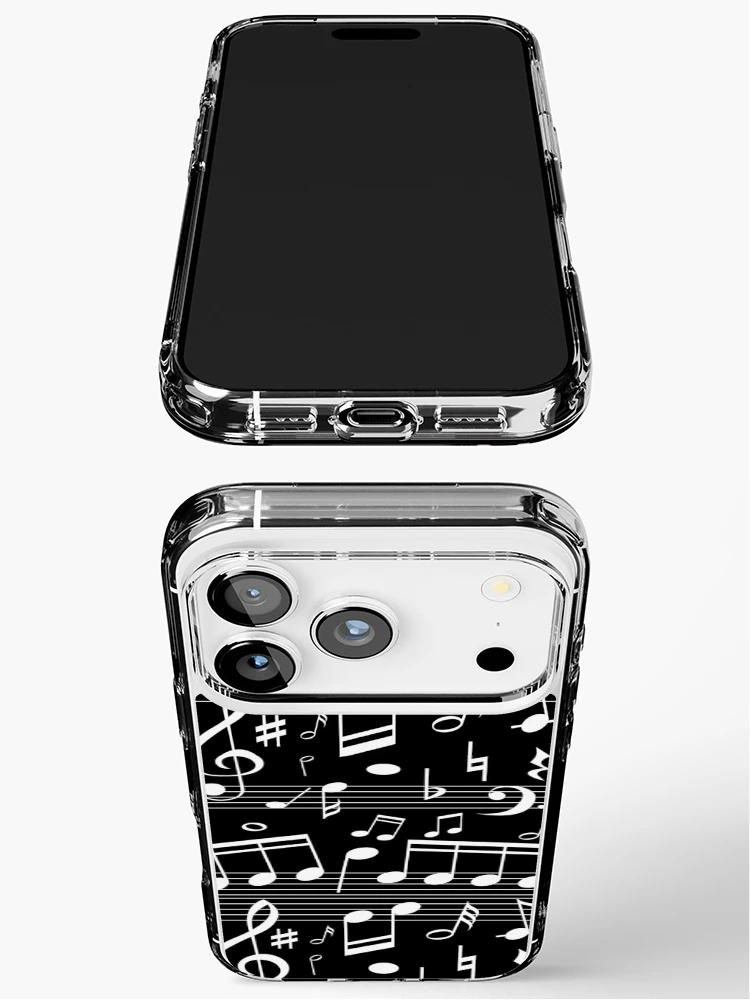 Thumbnail 3 of 5, iPhone Case, Musical Notes Pattern designed and sold by cursotti.