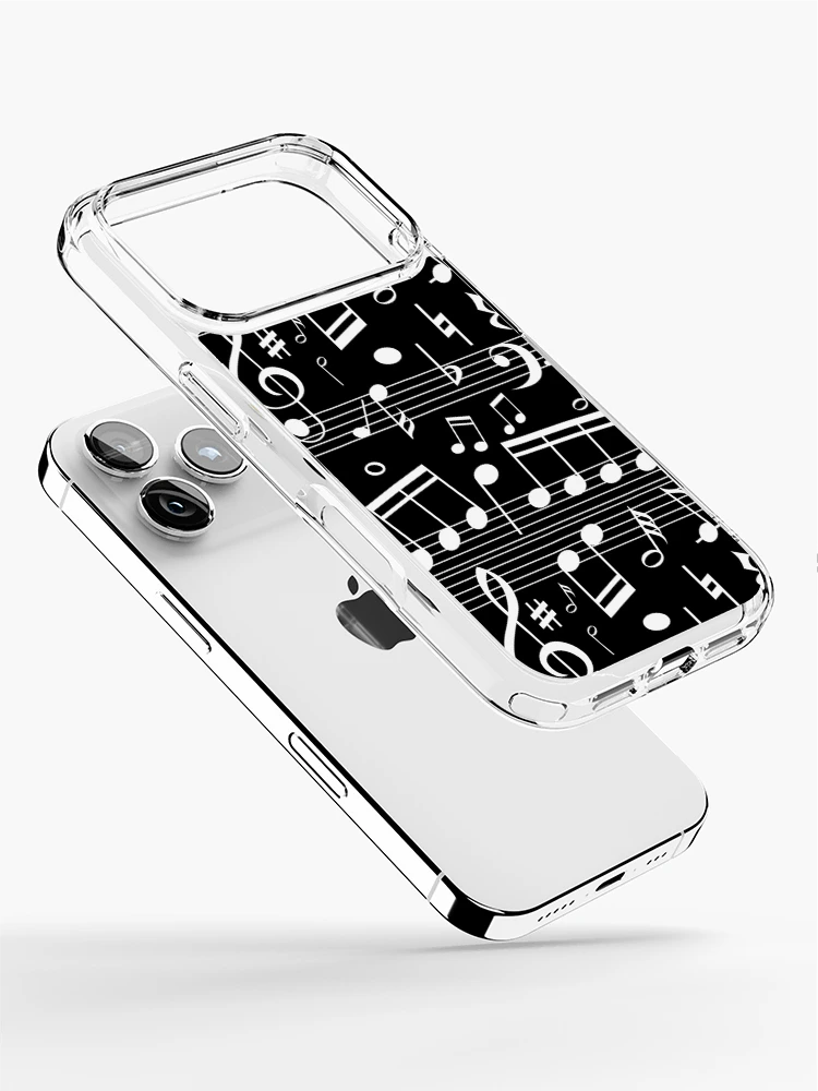 Thumbnail 2 of 5, iPhone Case, Musical Notes Pattern designed and sold by cursotti.