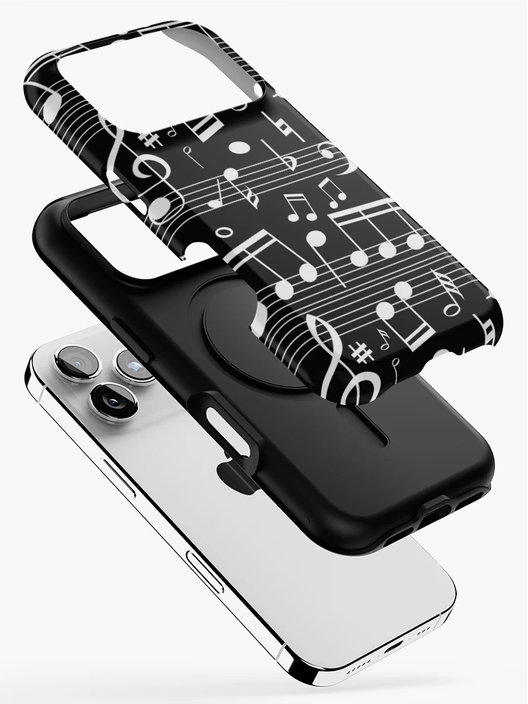 Thumbnail 2 of 4, iPhone Case, Musical Notes Pattern designed and sold by cursotti.