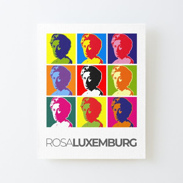 Rosa Luxemburg Pop-Art-Porträtplakat Aufgezogener Druck auf Leinwandkarton