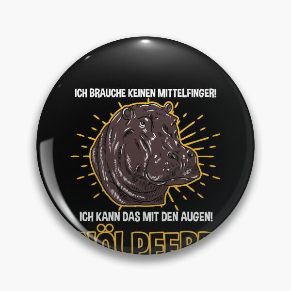 Artikelvorschau, Nölpferd Tier Nilpferd lustig Spruch MIttelfinger entworfen und verkauft von redshirtz.