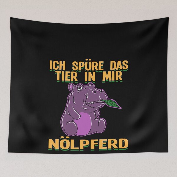Item preview, I feel the animal in me hippo gift motive designed and sold by redshirtz.