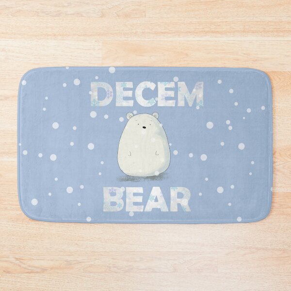 Item preview, Funny Christmas Polar Bear Snow Flakes - Blue Palette designed and sold by RosalieReeves.