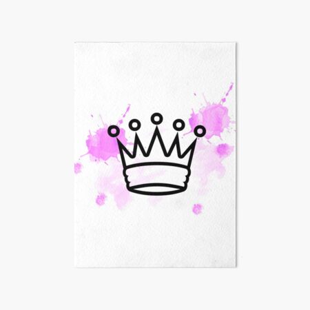 Pink Crown For Art Board Prints for Sale