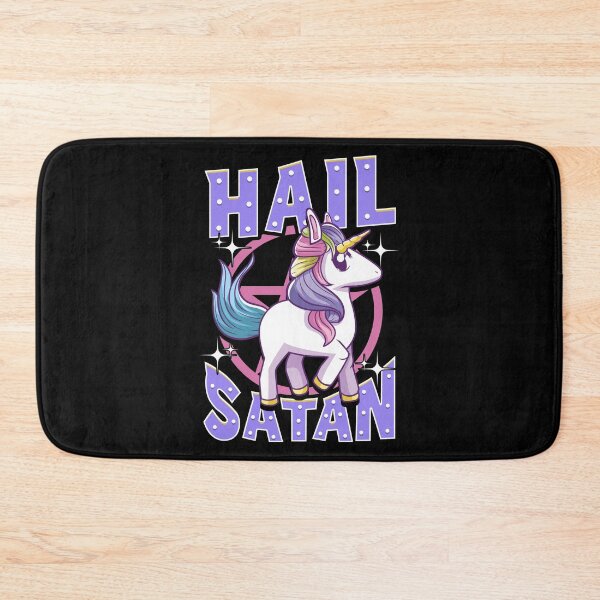Item preview, Cute & Funny Hail Satan Unicorn Satanic Metal Pun designed and sold by perfectpresents.