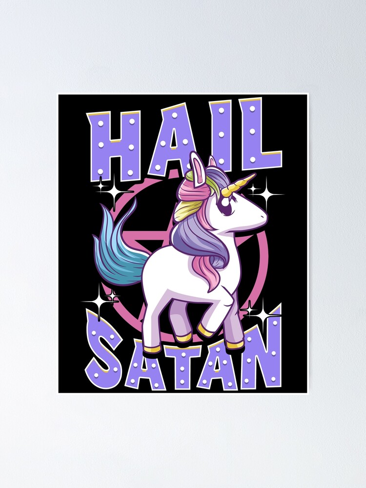 Hail satan unicorn hot sale