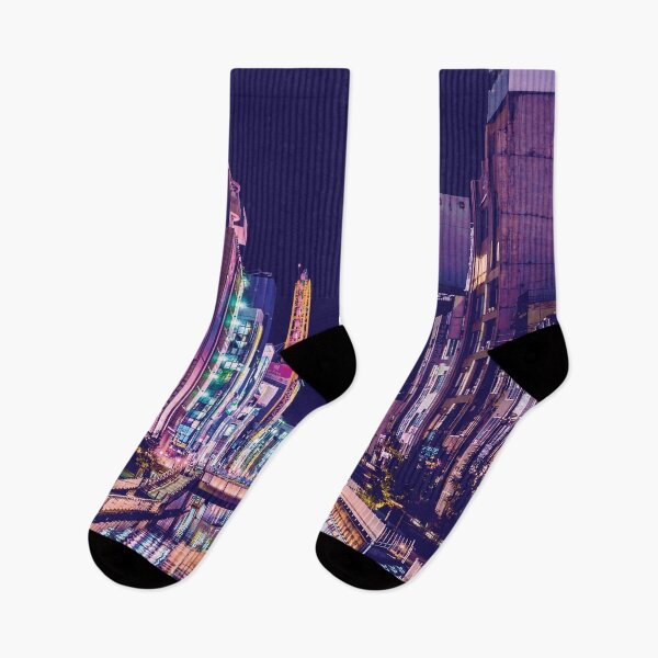 Item preview, Neon City Cyberpunk Nightscape Cityscape designed and sold by DCapparels.