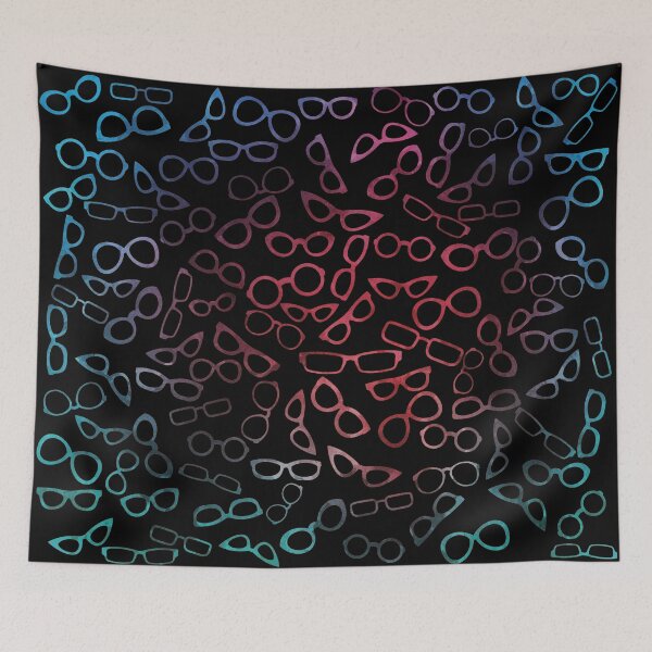 Item preview, Watercolor Eyeglasses Pattern designed and sold by Primroaddesigns.