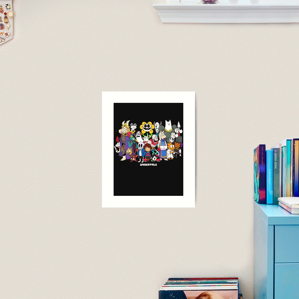 Minimalist undertale characters Art Print by CATA THE CREATOR