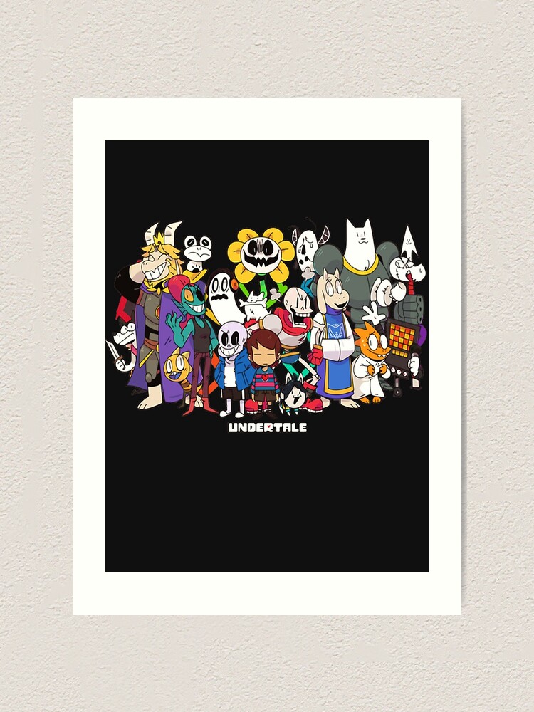 Undertale All Characters Art Print By Mauro6 Redbubble