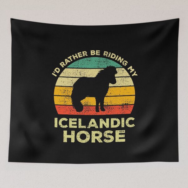 Item preview, I’d Rather Be Riding My icelandic Horse Vintage Gift For icelandic Horse Owners designed and sold by JokeGysen.