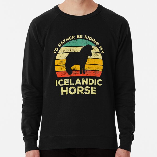 Item preview, I’d Rather Be Riding My icelandic Horse Vintage Gift For icelandic Horse Owners designed and sold by JokeGysen.