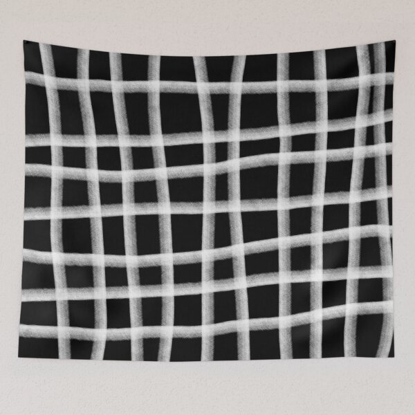 Item preview, Simple crayon lines pattern white and black designed and sold by mooniya-stories.