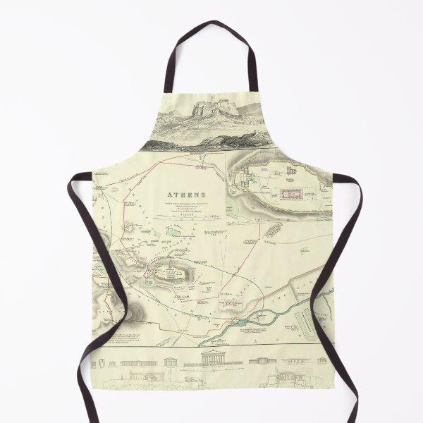 Item preview, Vintage Tourist Map of Athens (circa 1850) designed and sold by Vintage-TM.
