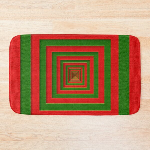 Item preview, 3D square illusion red green designed and sold by Julieford.
