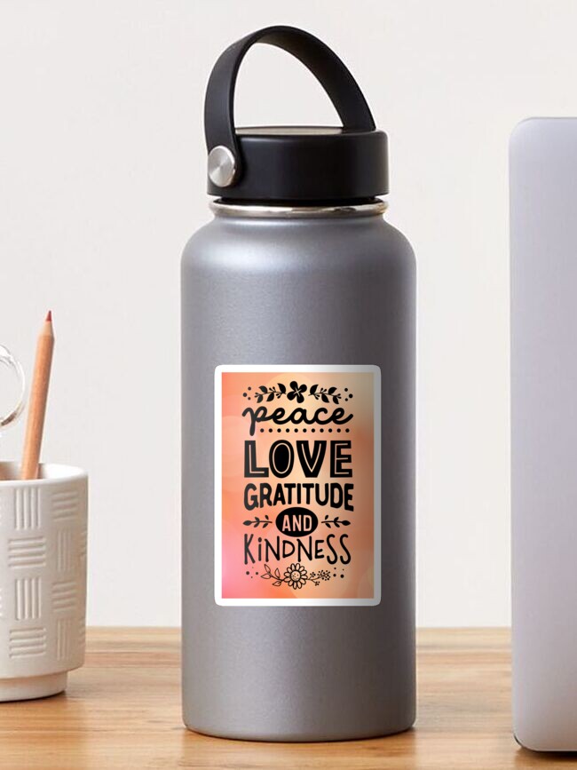 Hippie Peace Love Kindness Design' Sticker