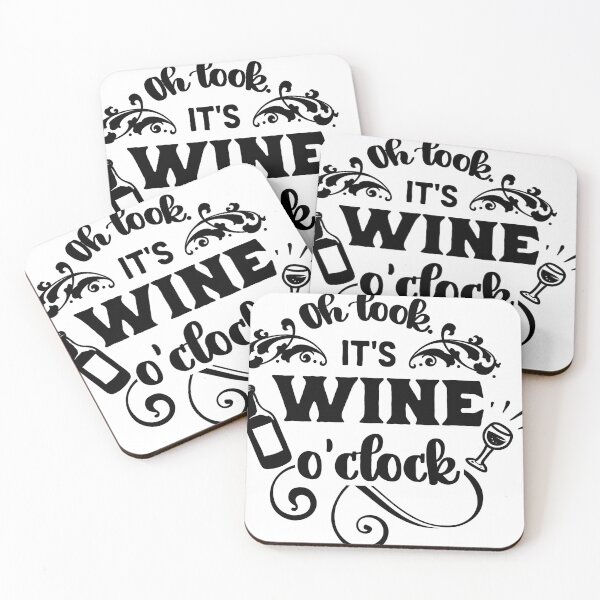 Item preview, Oh look it's wine o'clock designed and sold by 1PRINTORA1.