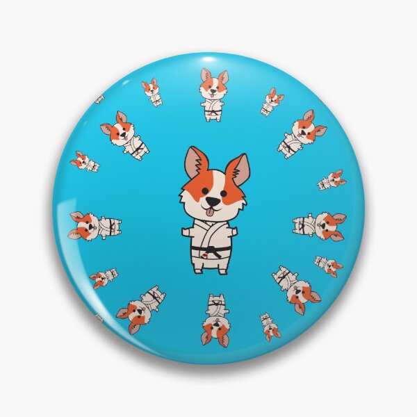 Item preview, corgi jitsu maxi print designed and sold by Christopher Cortez.