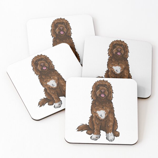 Item preview, Portuguese Water Dog | Chocolate | Cute Dog Art designed and sold by shirinsart.