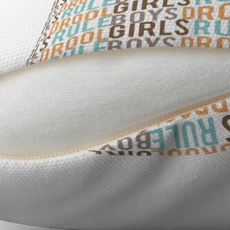 Alternate view of Girls Rule & Boys Drool Floor Pillow