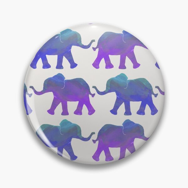 Item preview, Follow The Leader - Painted Elephants in Purple, Royal Blue, & Mint designed and sold by Tangerine-Tane.