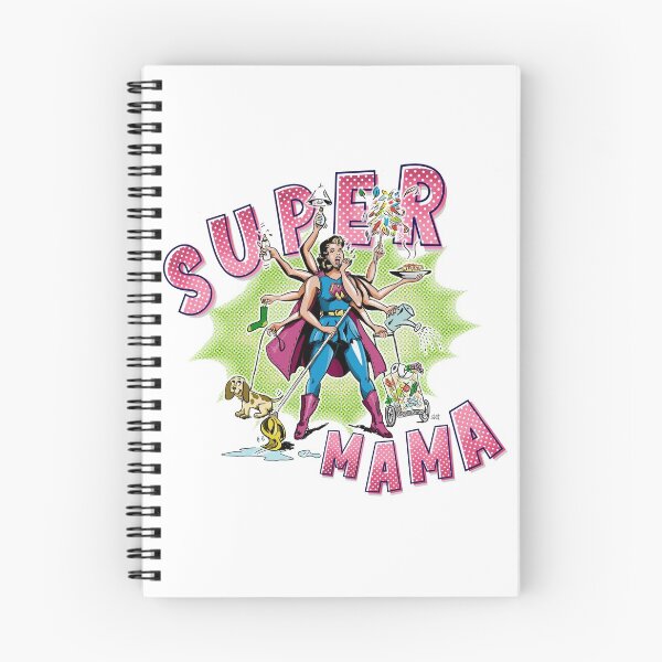 Item preview, Super Mama, Retro vintage hand draw superhero Kali goddess for wife, mom designed and sold by shockin.