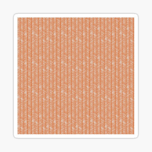 Item preview, Herringbone Handdrawn - Orange designed and sold by NolkDesign.