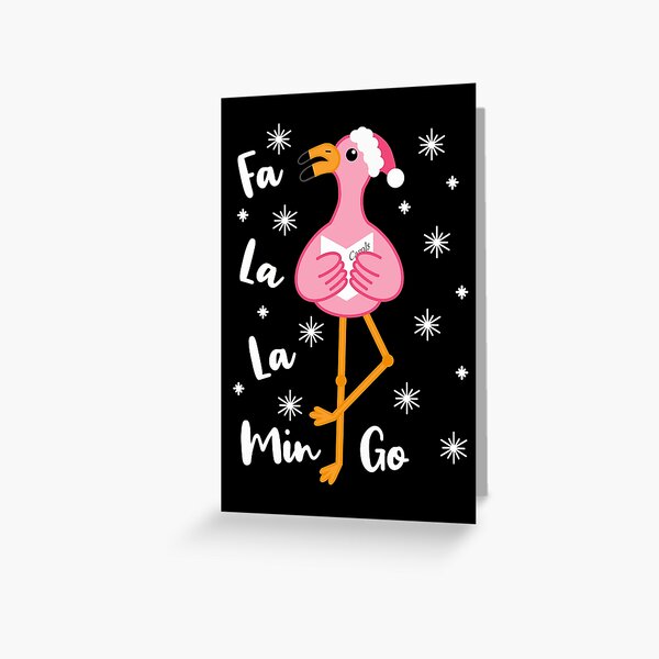 Artikel-Vorschau von Fa La La Mingo, Weihnachtsflamingo, designt und verkauft von Funful.