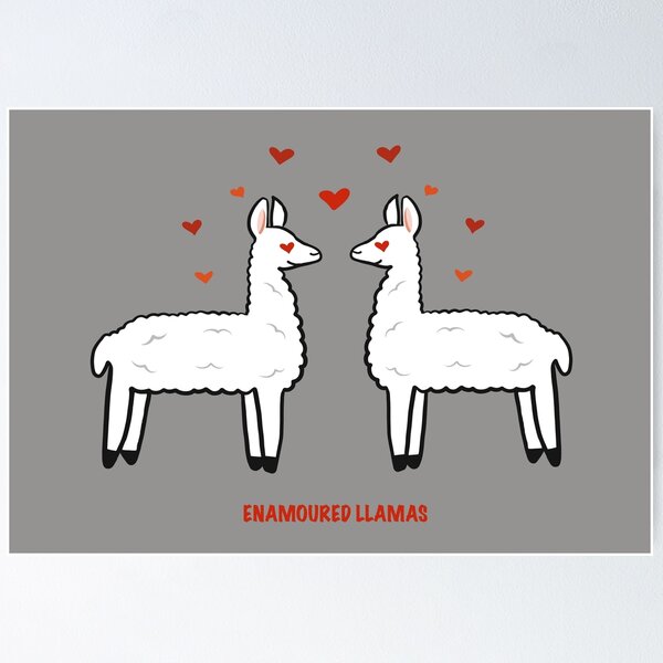 Item preview, Enamoured Llamas  designed and sold by CharmerLlamas.