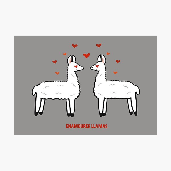 Item preview, Enamoured Llamas  designed and sold by CharmerLlamas.