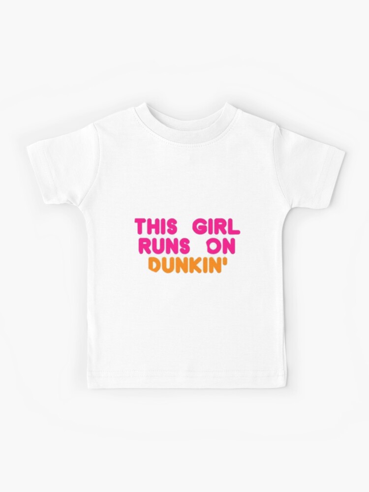 This Girl Runs On Dunkin ,Charlie Damelio Kids T-Shirt