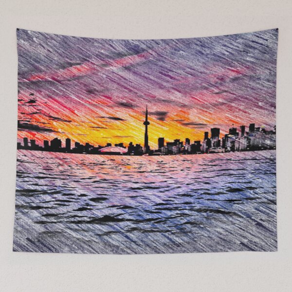 Item preview, Toronto Port Sketch  designed and sold by bubble-bulb.
